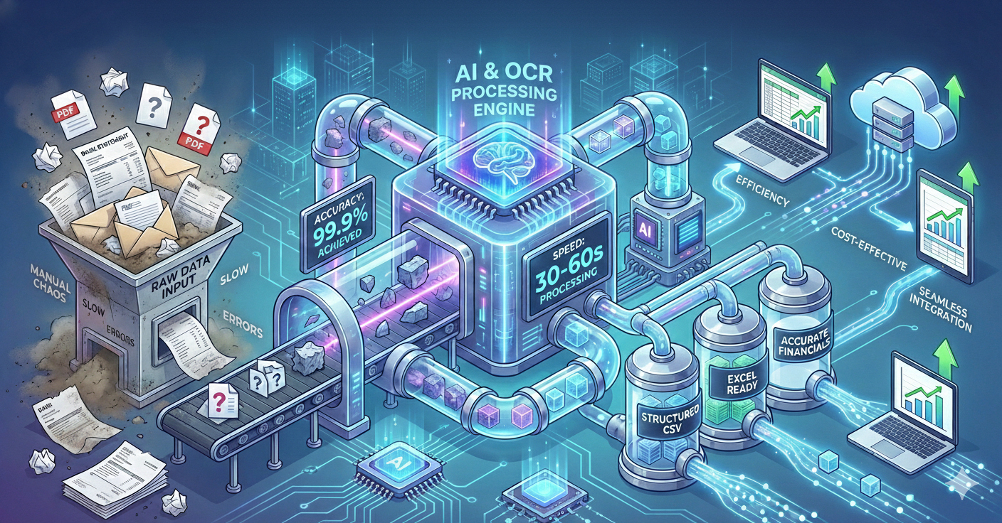 AI-powered automation for bank statement data entry